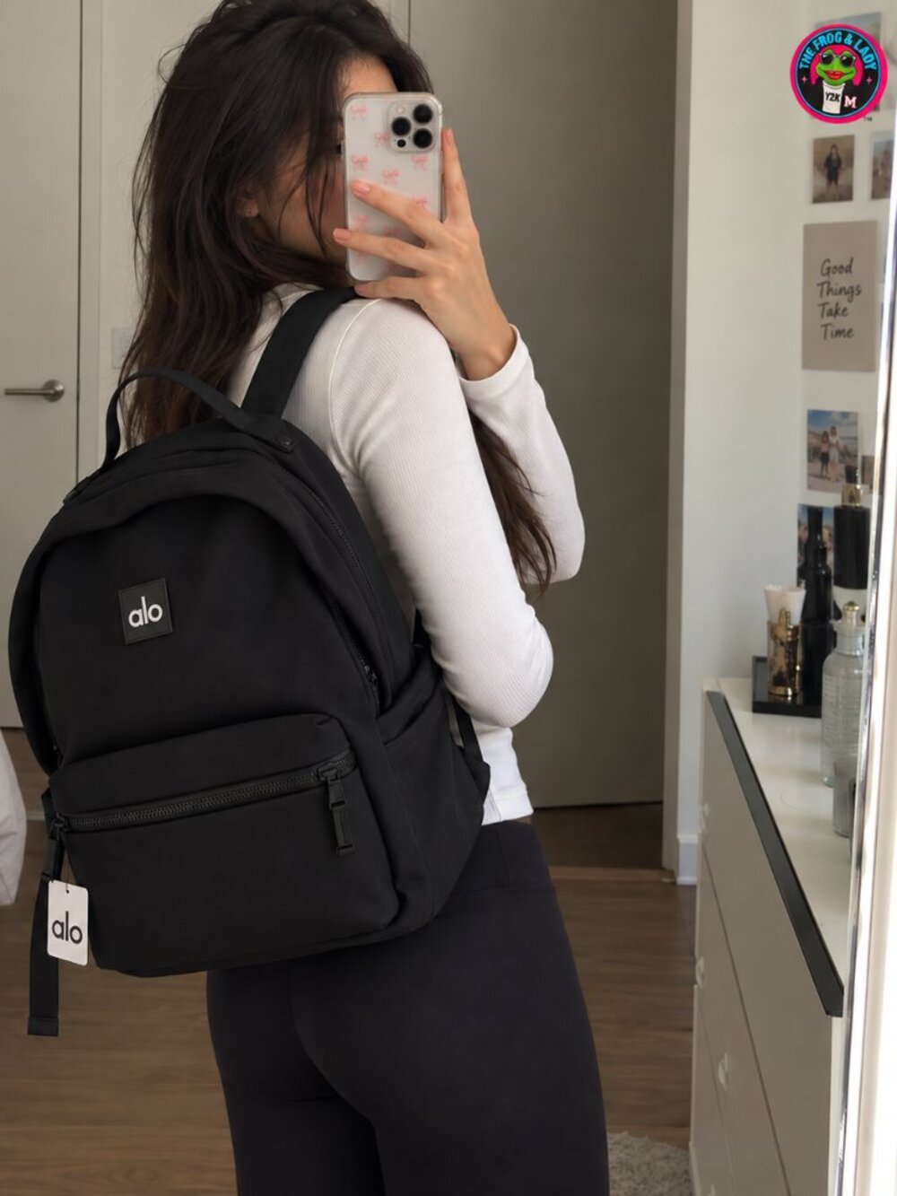 Alo Yoga Stow Backpack Black NWT Sold Out $328